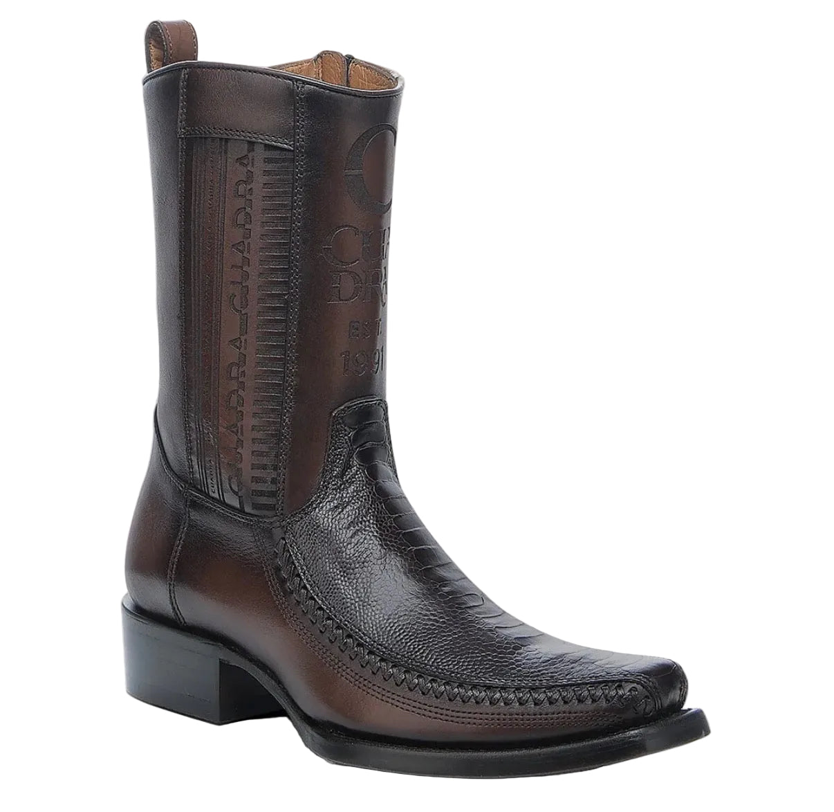 Bota CUADRA Pata Avestruz Café
