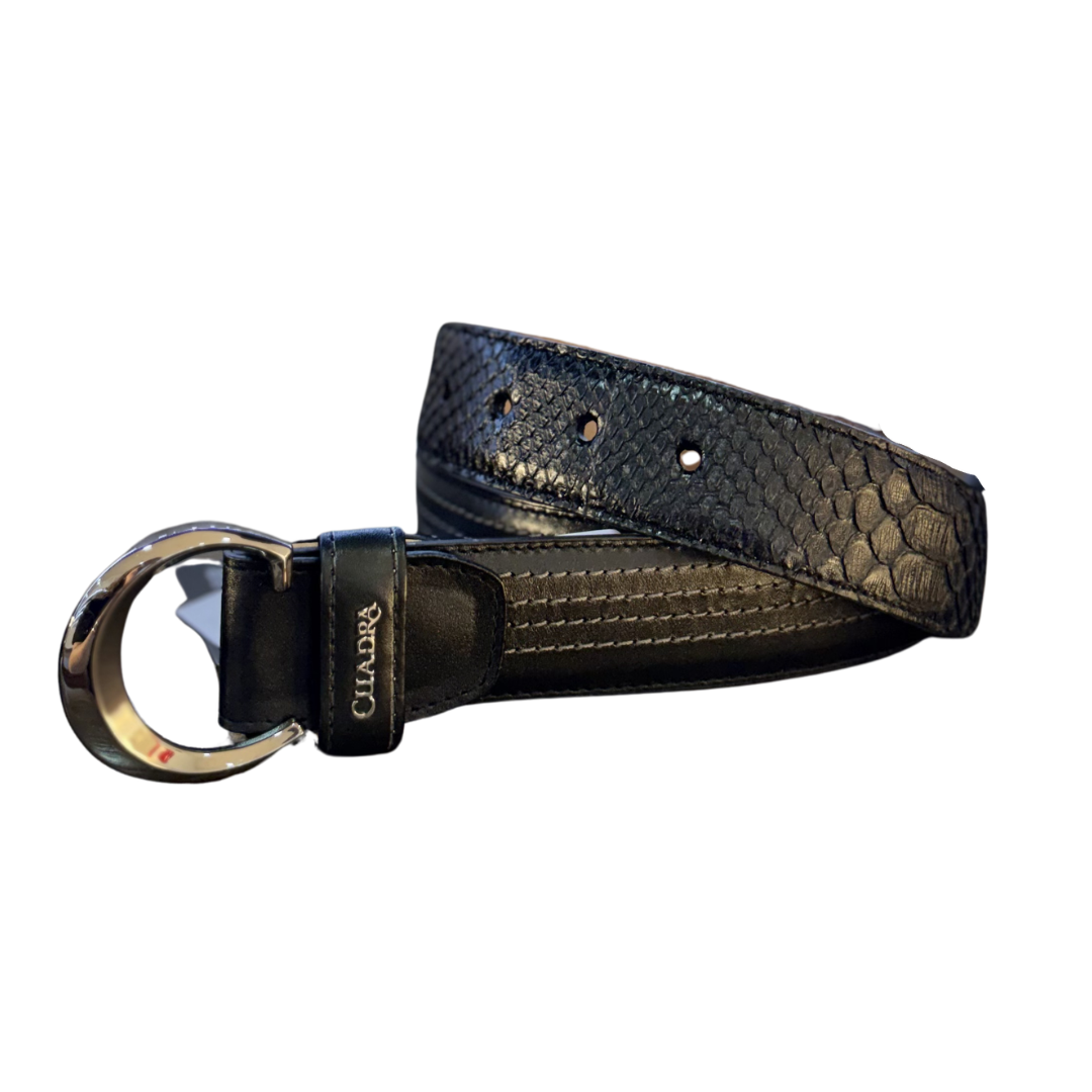 Cinto CUADRA Pitón Negro