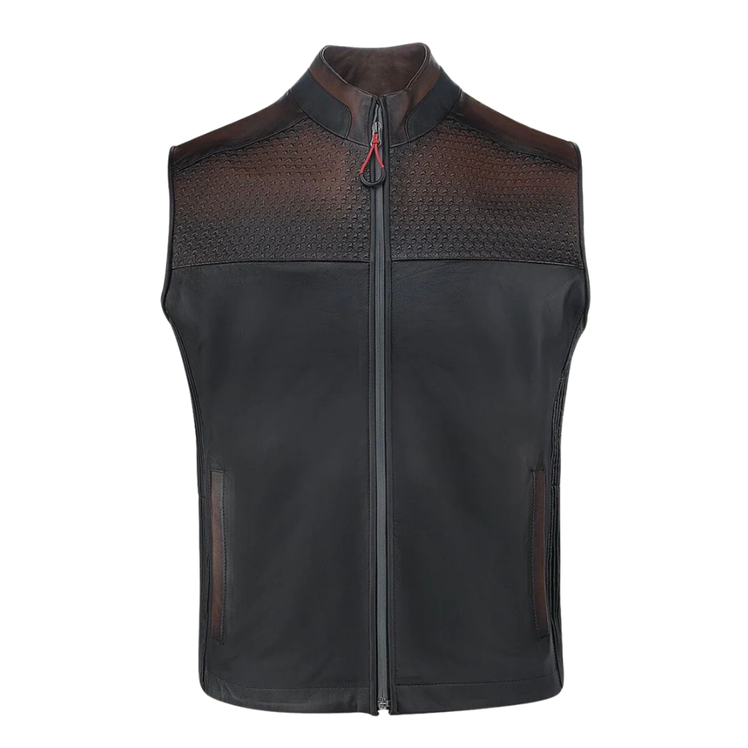 Chaleco CUADRA Ovino Café